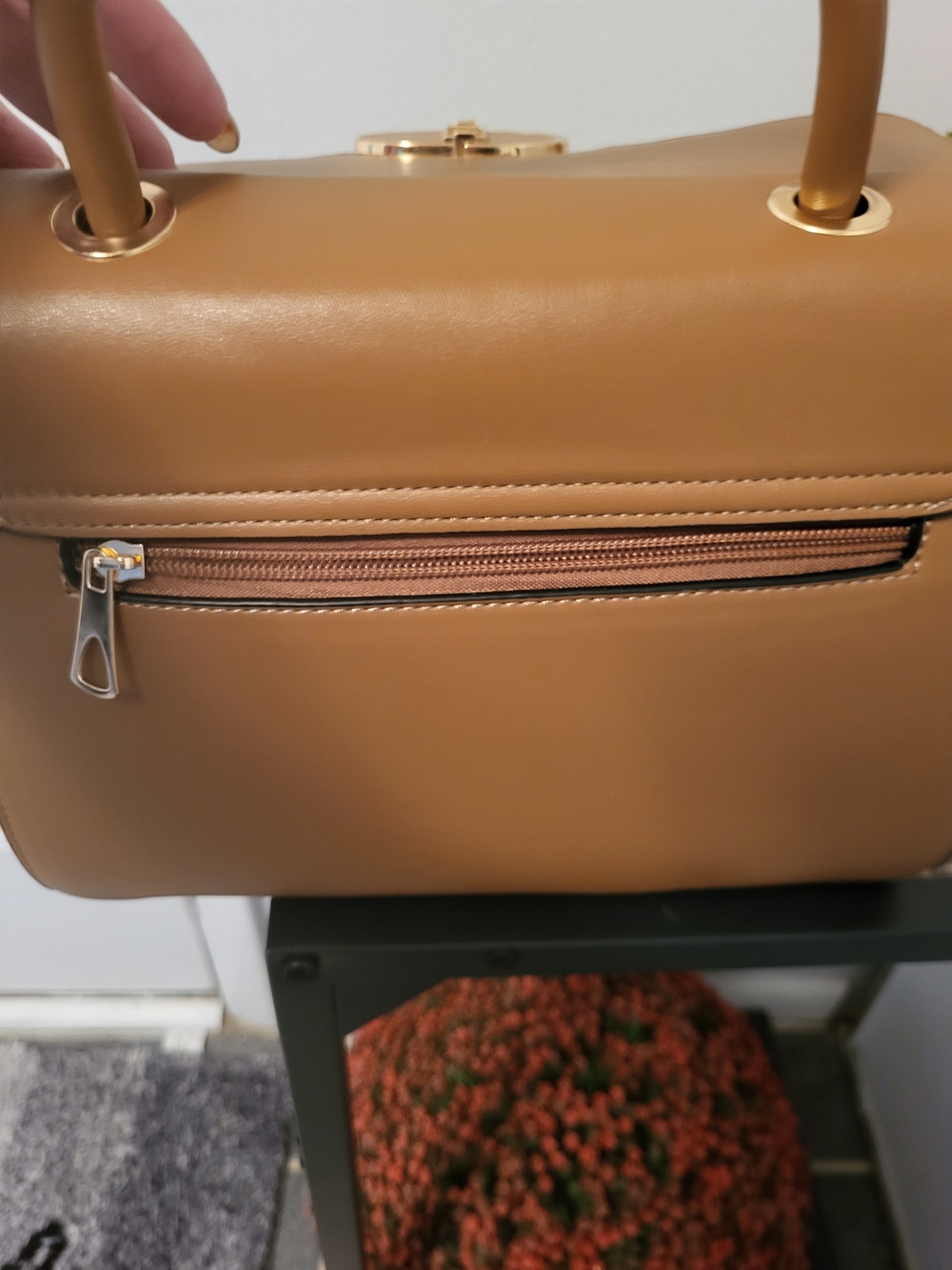 Top-Handle Satchel - Unbranded - 12" W X 7.75"L X 5" D Un Branded Dusty - Picture 10 of 15